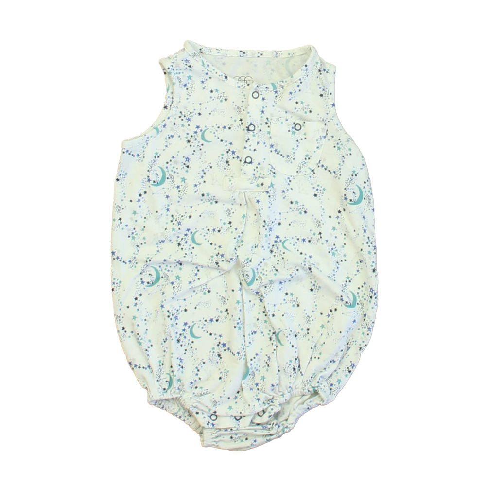 Egg Unisex Ivory | Blue Moons Romper size: 9 Months